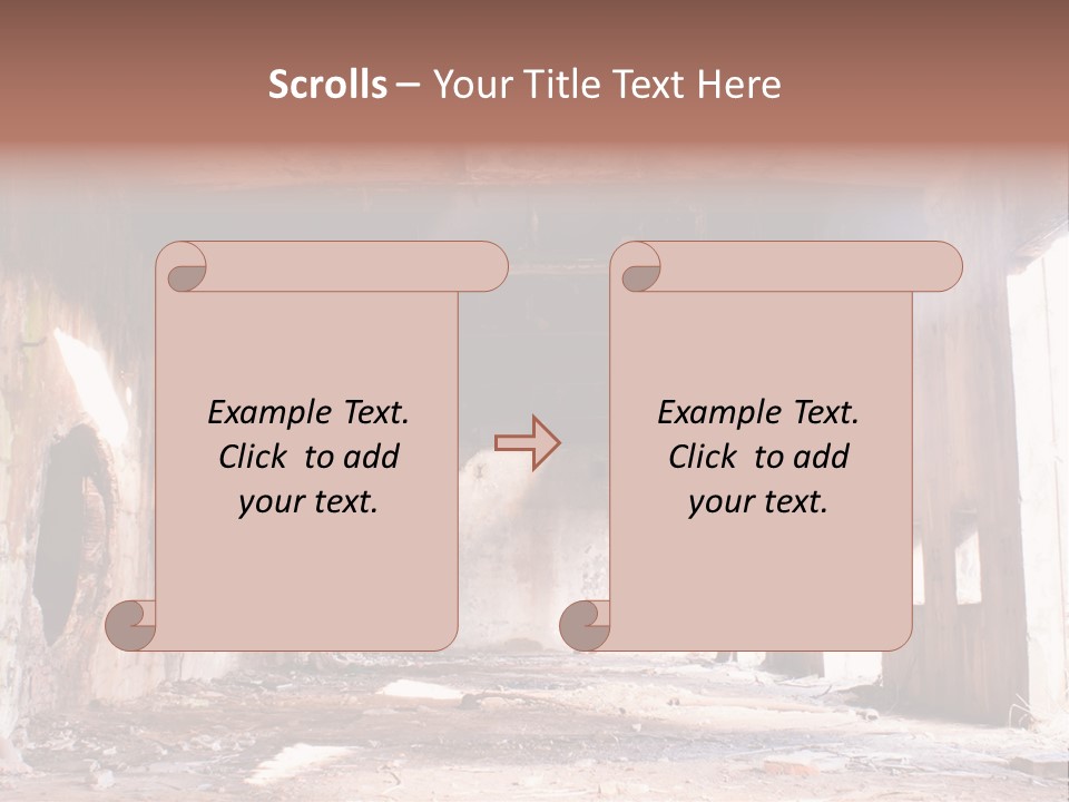 Decay Building Glass PowerPoint Template