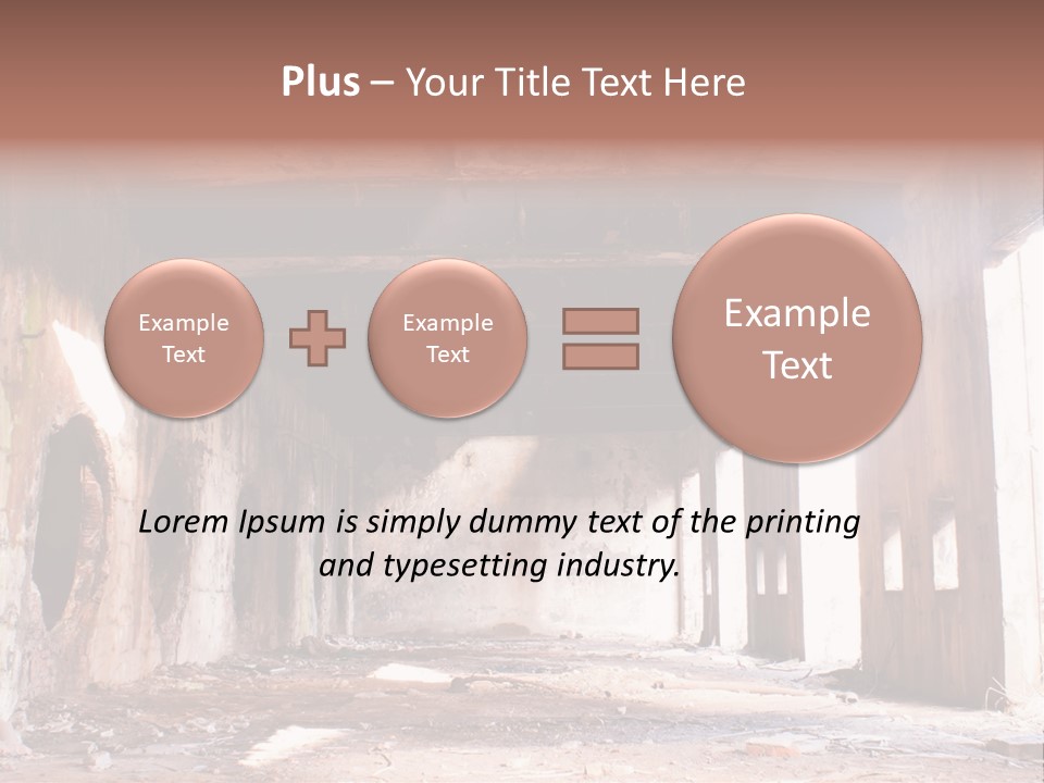 Decay Building Glass PowerPoint Template
