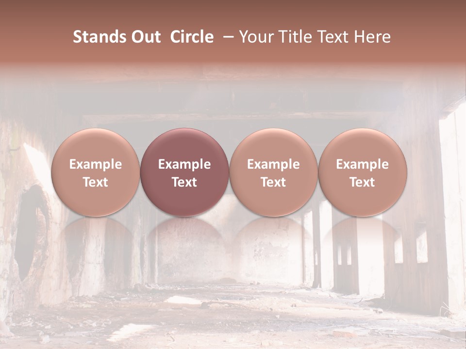 Decay Building Glass PowerPoint Template