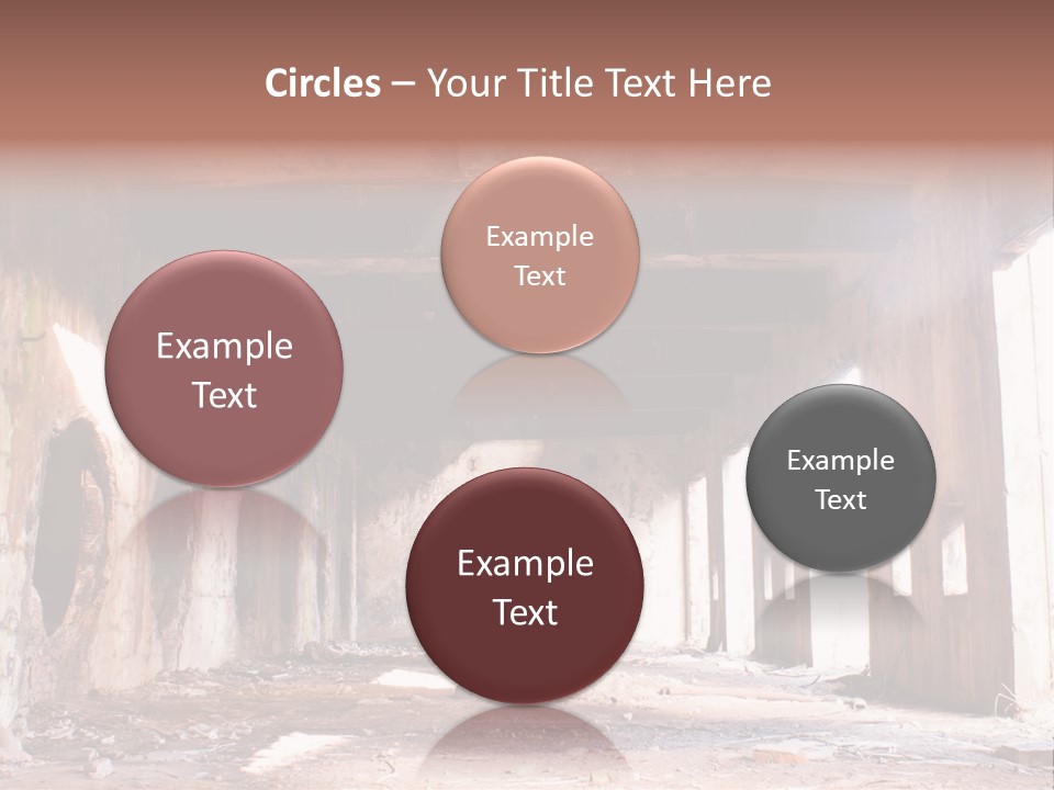 Decay Building Glass PowerPoint Template
