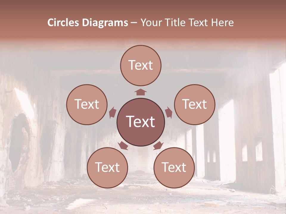 Decay Building Glass PowerPoint Template