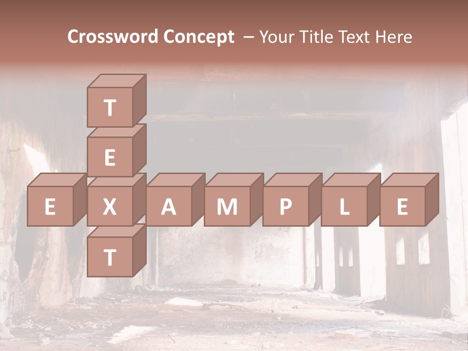 Decay Building Glass PowerPoint Template