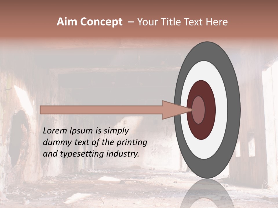 Decay Building Glass PowerPoint Template