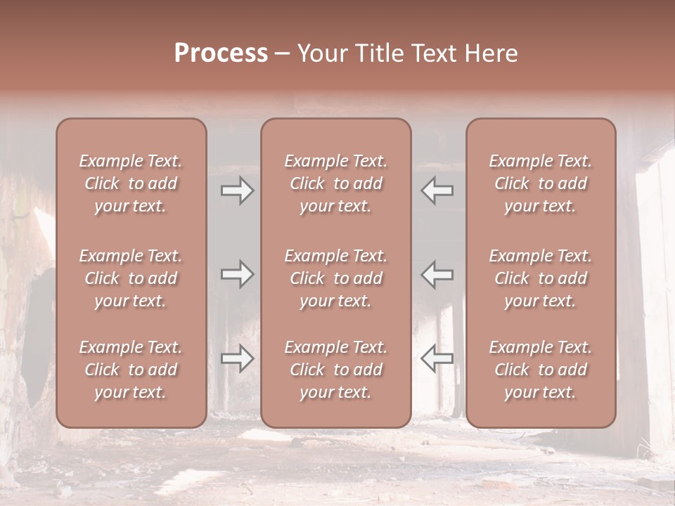 Decay Building Glass PowerPoint Template