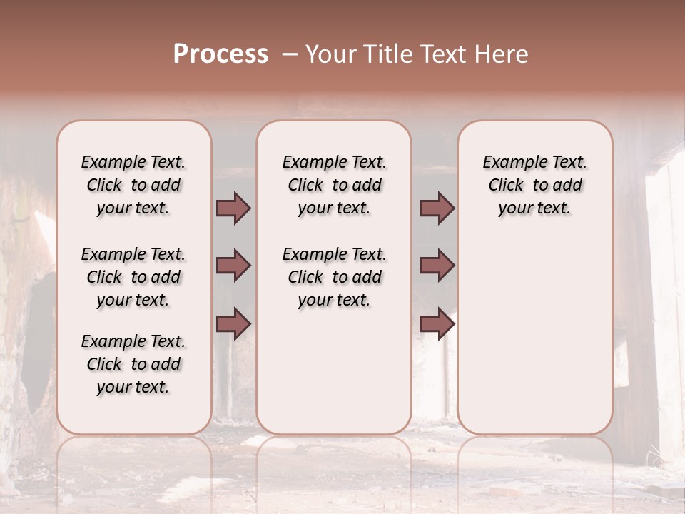 Decay Building Glass PowerPoint Template
