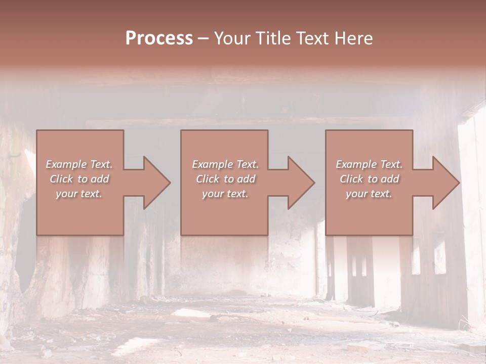Decay Building Glass PowerPoint Template