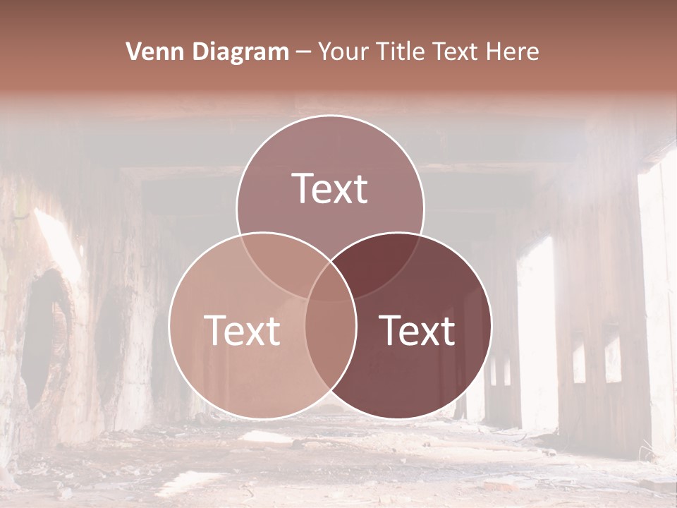 Decay Building Glass PowerPoint Template