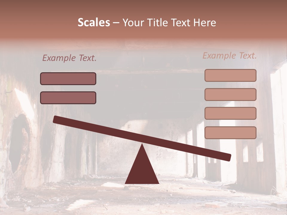 Decay Building Glass PowerPoint Template