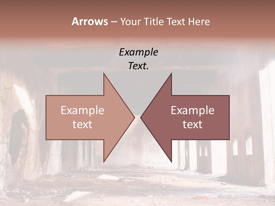 Decay Building Glass PowerPoint Template