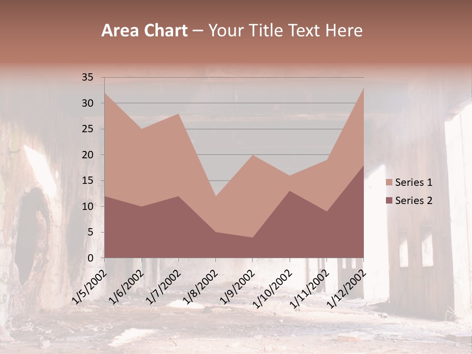 Decay Building Glass PowerPoint Template
