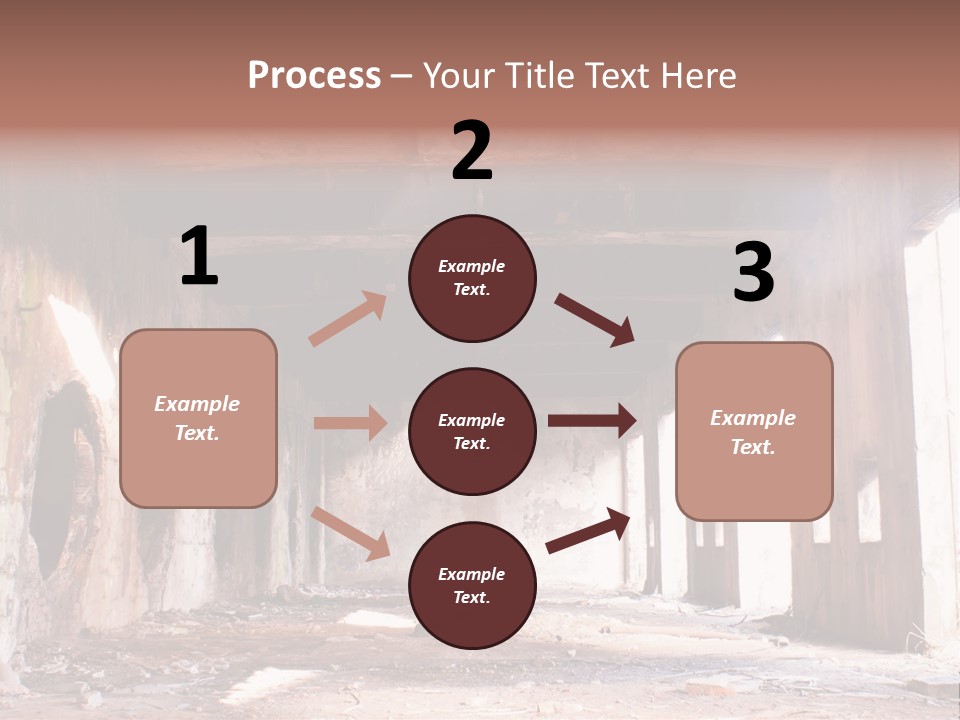 Decay Building Glass PowerPoint Template