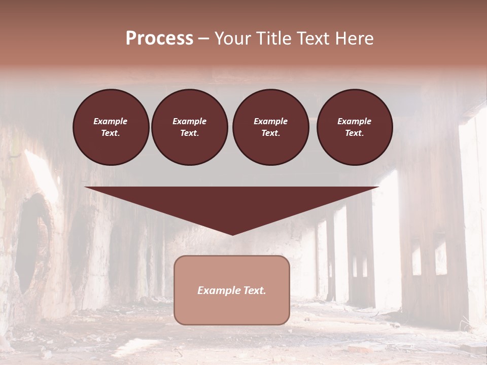 Decay Building Glass PowerPoint Template