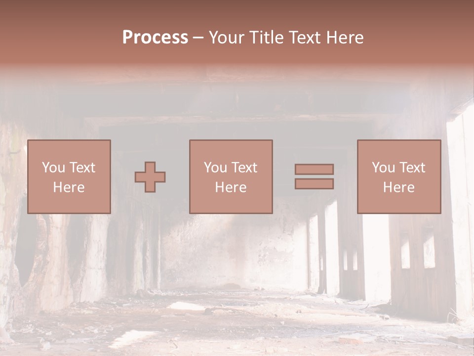 Decay Building Glass PowerPoint Template