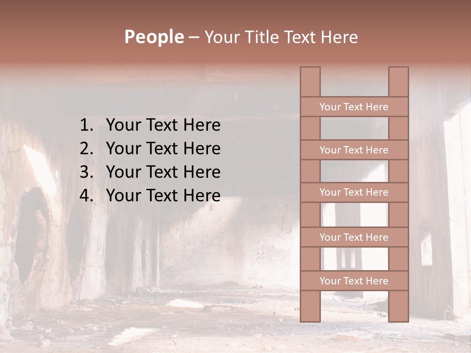 Decay Building Glass PowerPoint Template