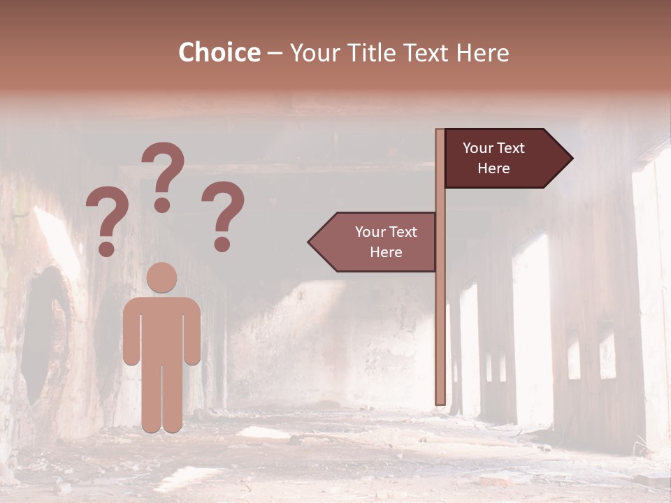 Decay Building Glass PowerPoint Template