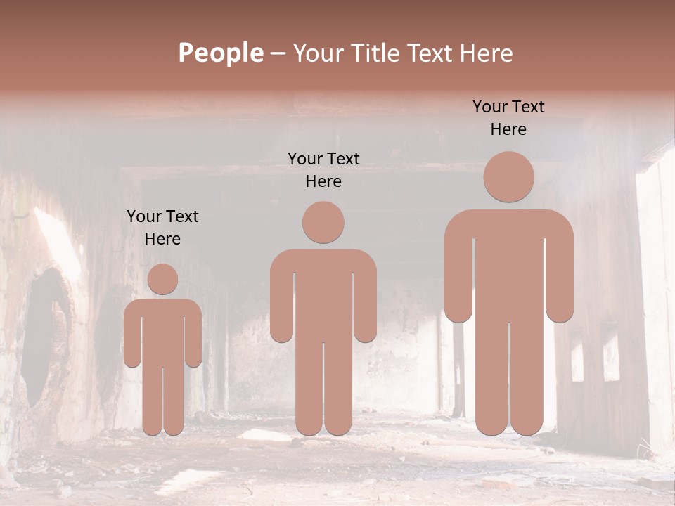 Decay Building Glass PowerPoint Template