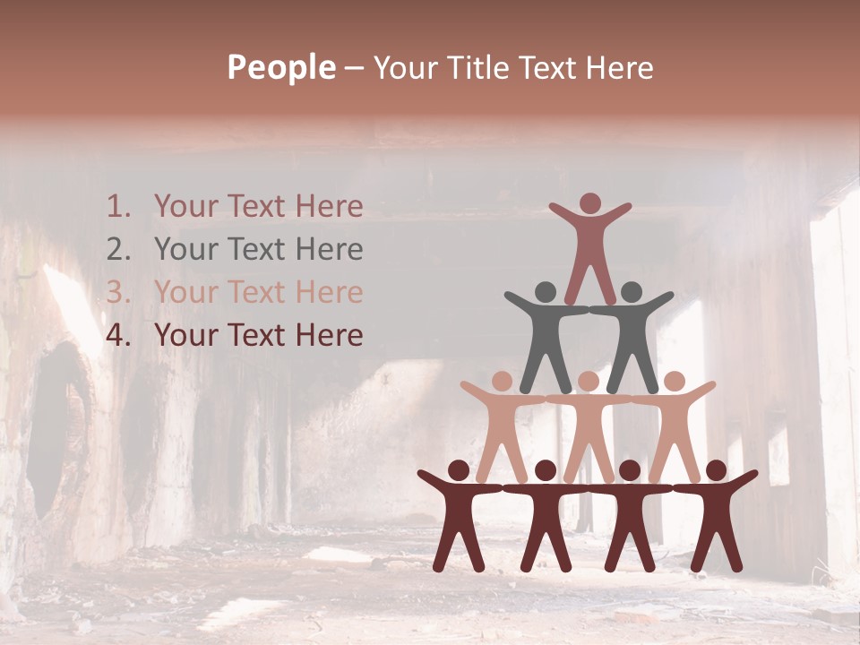 Decay Building Glass PowerPoint Template