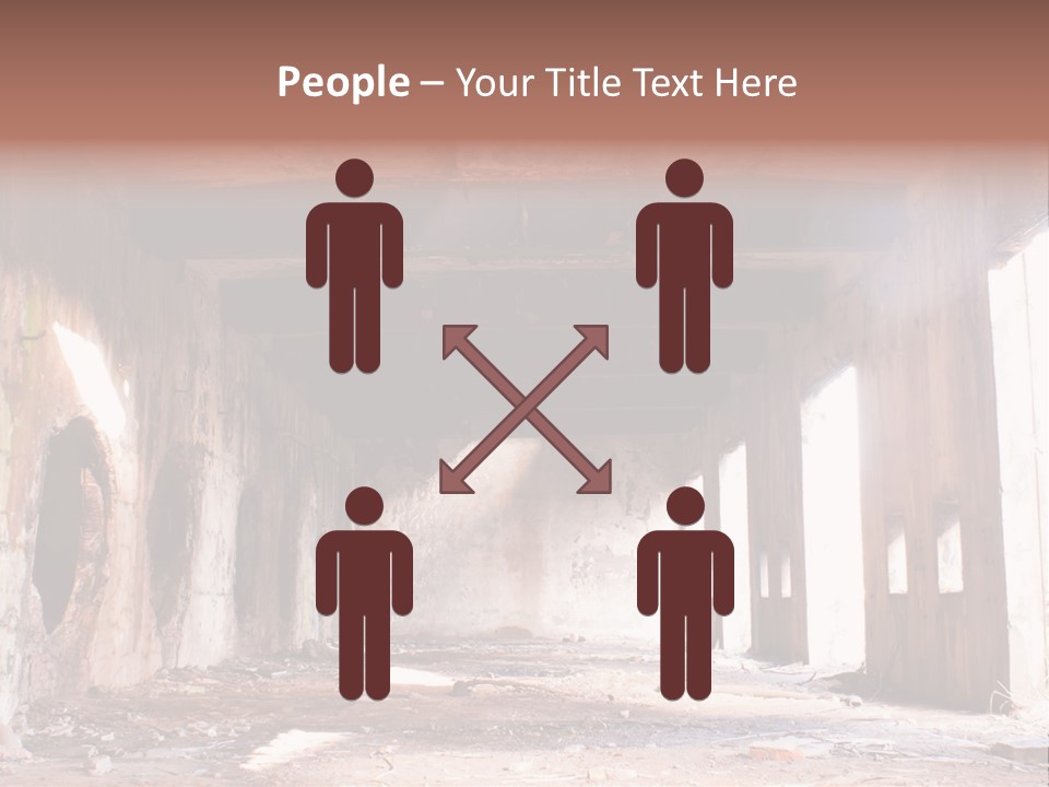 Decay Building Glass PowerPoint Template