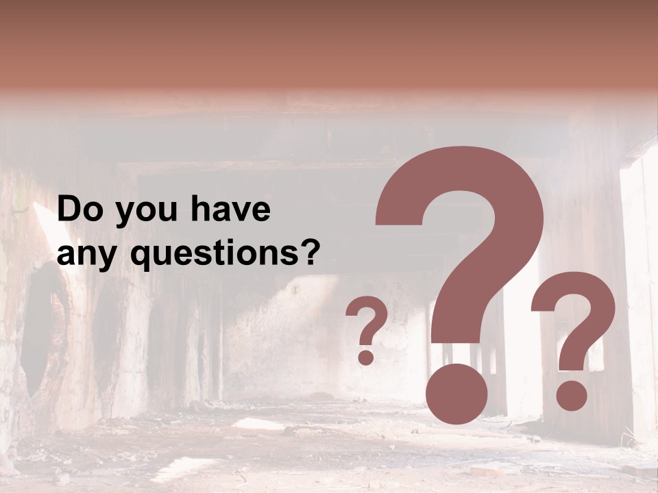 Decay Building Glass PowerPoint Template