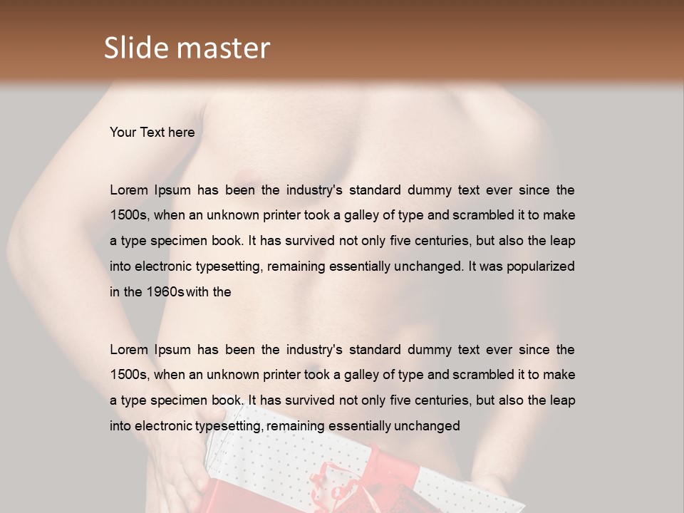 Love Athlete Handsome PowerPoint Template