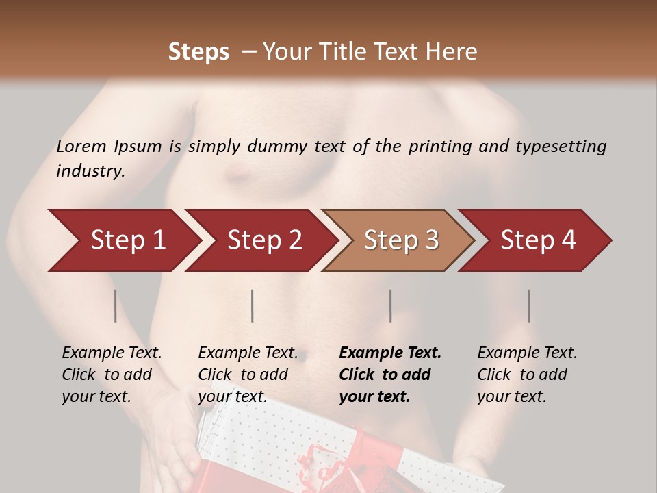 Love Athlete Handsome PowerPoint Template