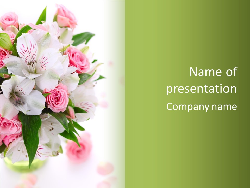 Shot Romantic Beautiful PowerPoint Template