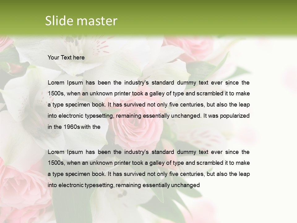 Shot Romantic Beautiful PowerPoint Template