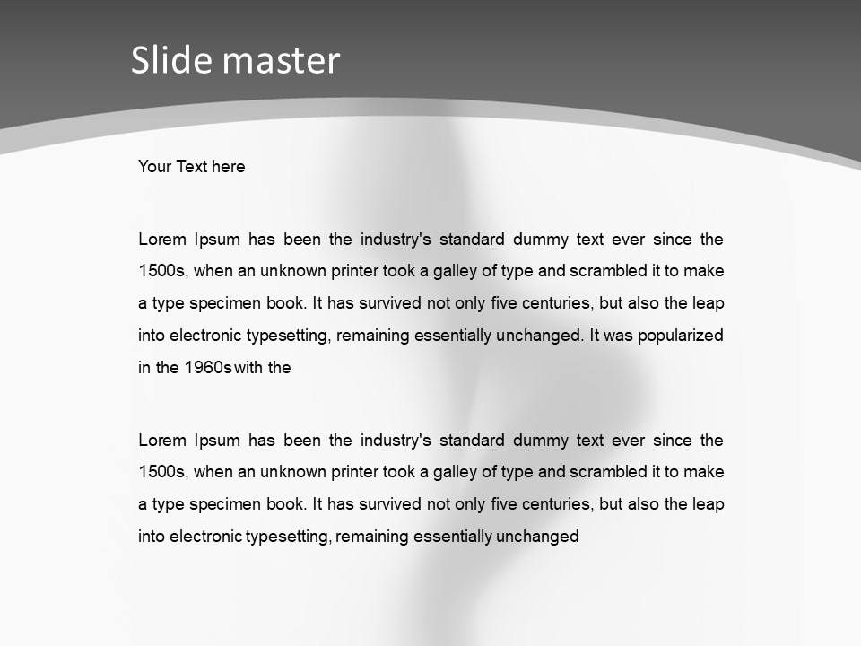 Pose Mysterious Sensual PowerPoint Template