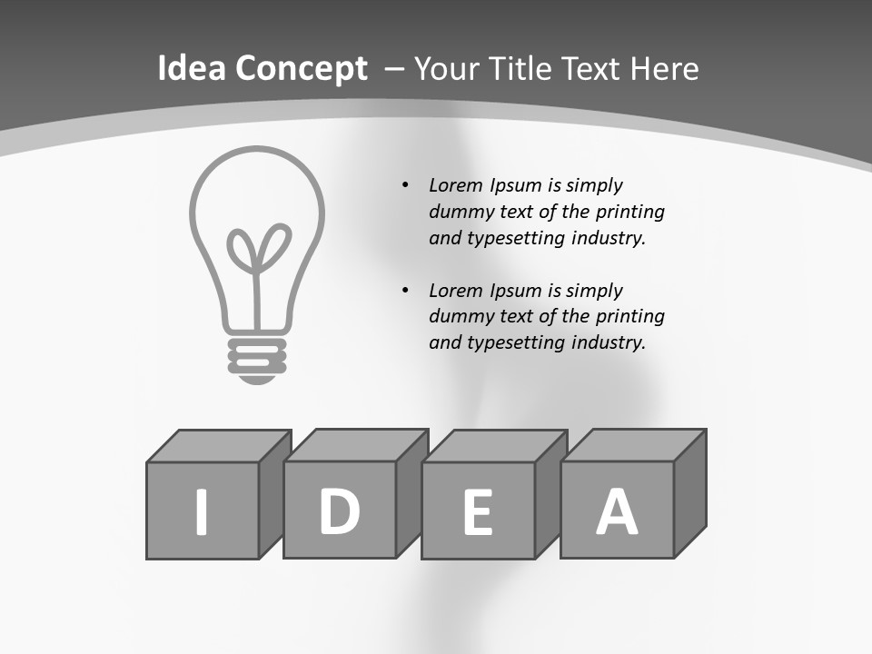 Pose Mysterious Sensual PowerPoint Template