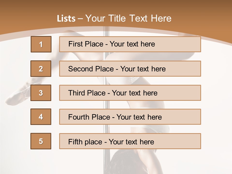 Pole Girl Babe PowerPoint Template