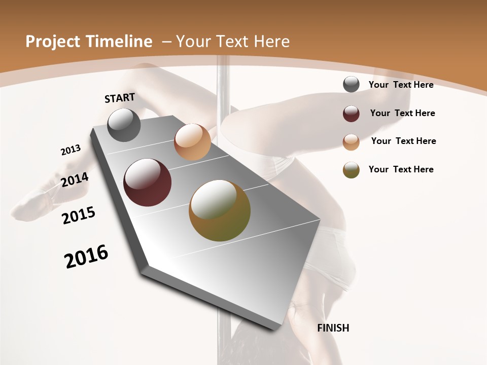 Pole Girl Babe PowerPoint Template