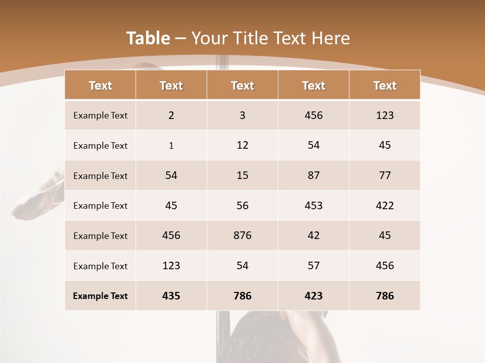 Pole Girl Babe PowerPoint Template