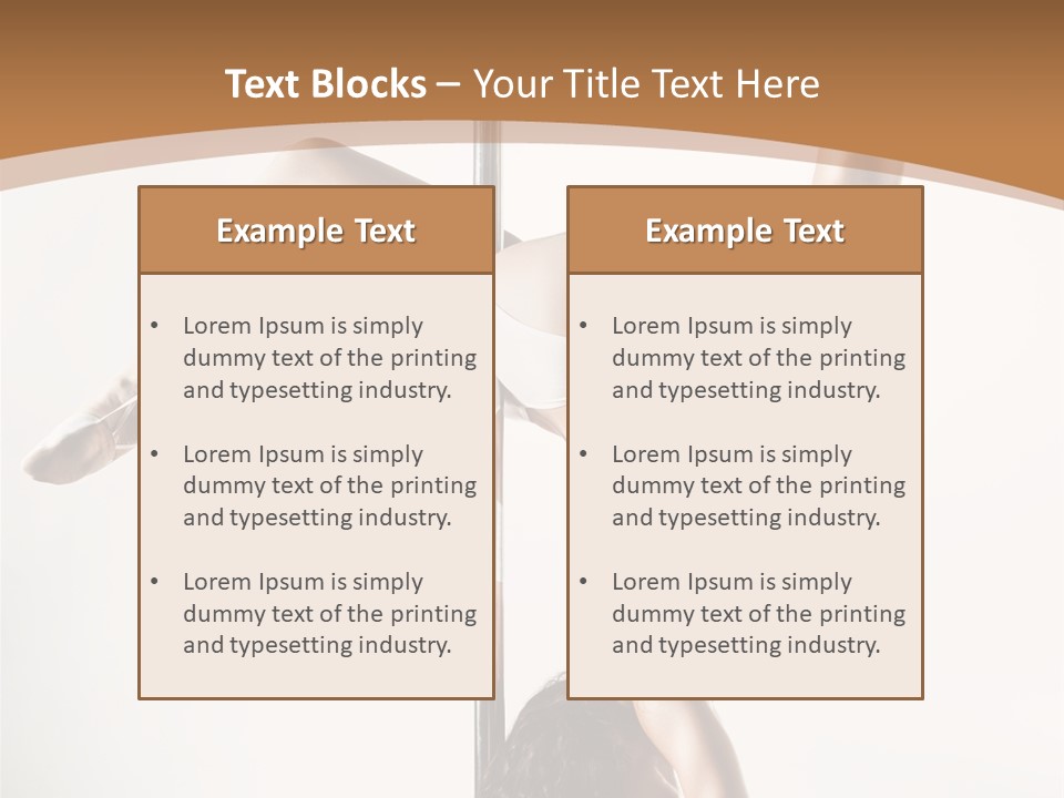 Pole Girl Babe PowerPoint Template