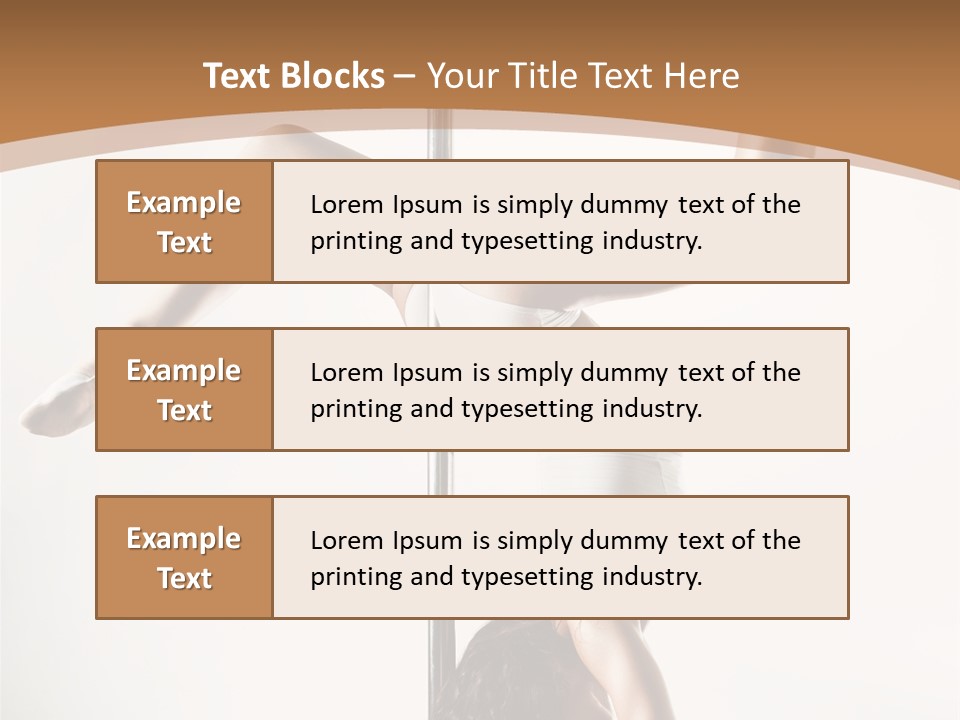 Pole Girl Babe PowerPoint Template