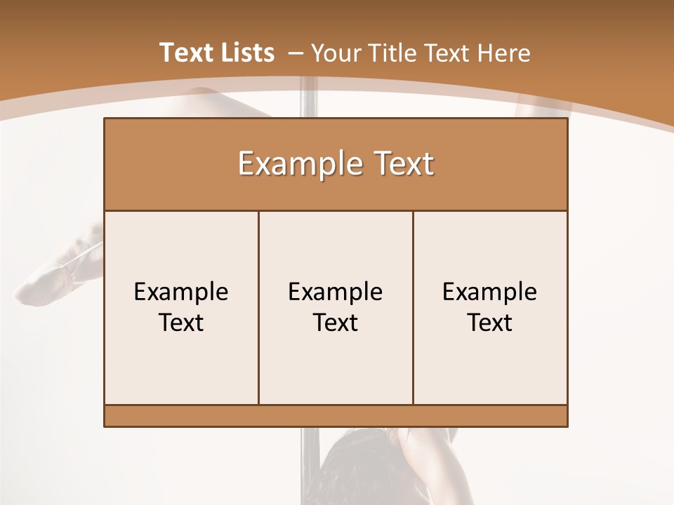 Pole Girl Babe PowerPoint Template