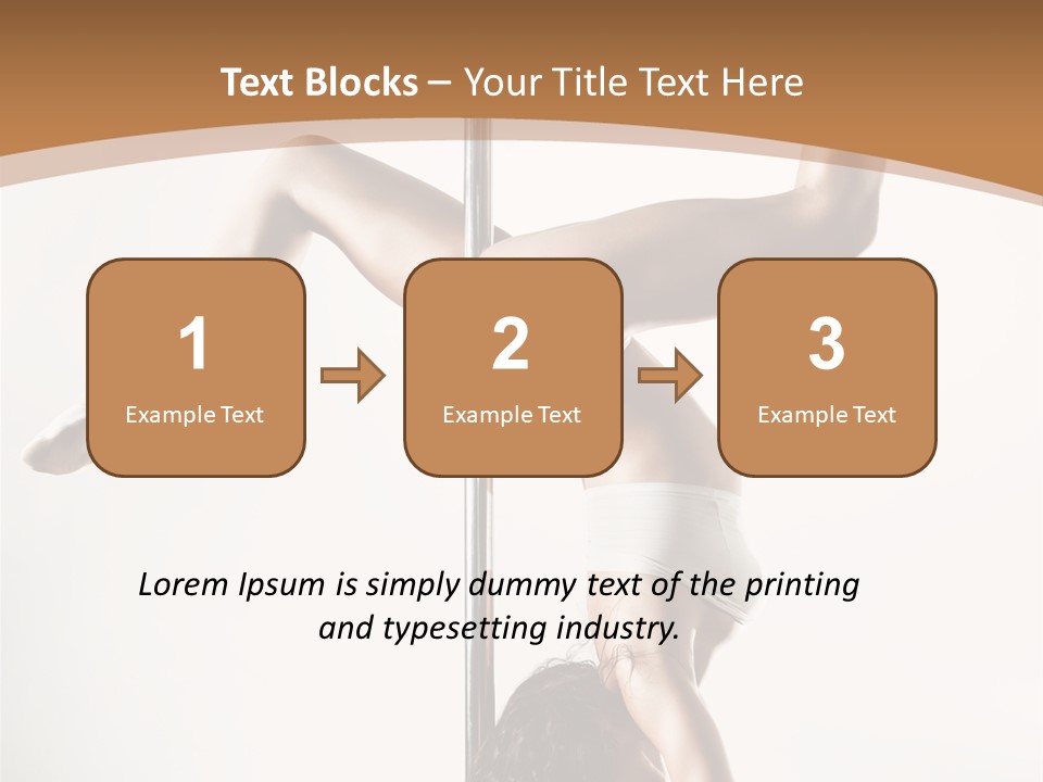 Pole Girl Babe PowerPoint Template