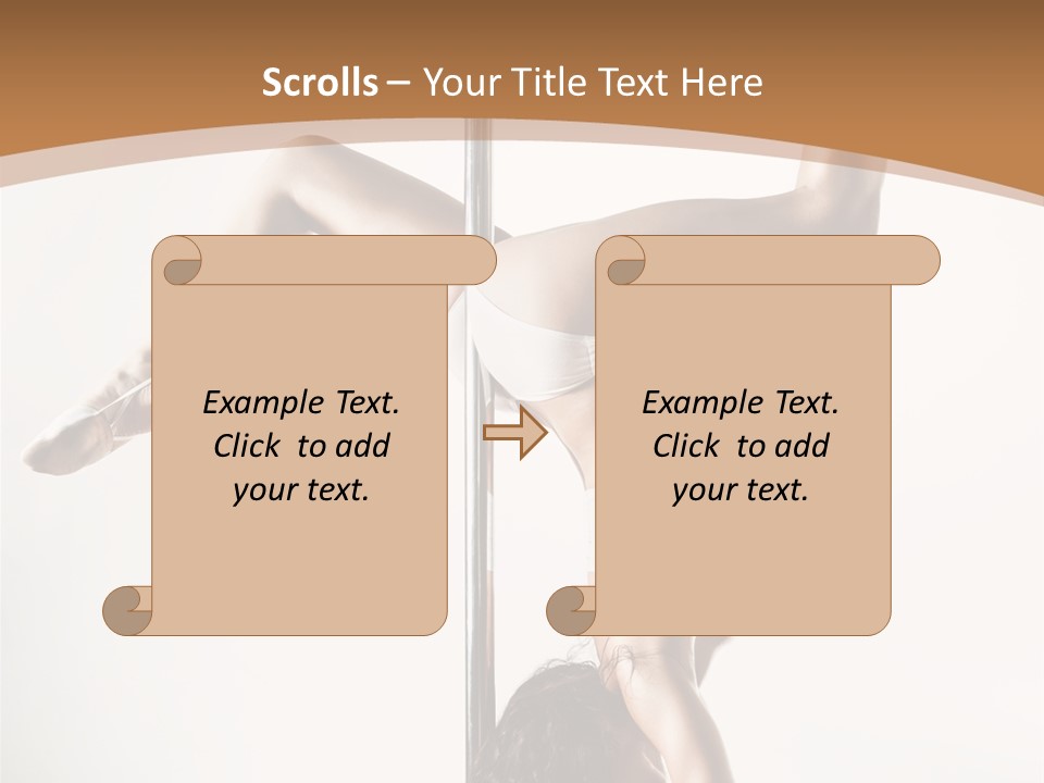 Pole Girl Babe PowerPoint Template