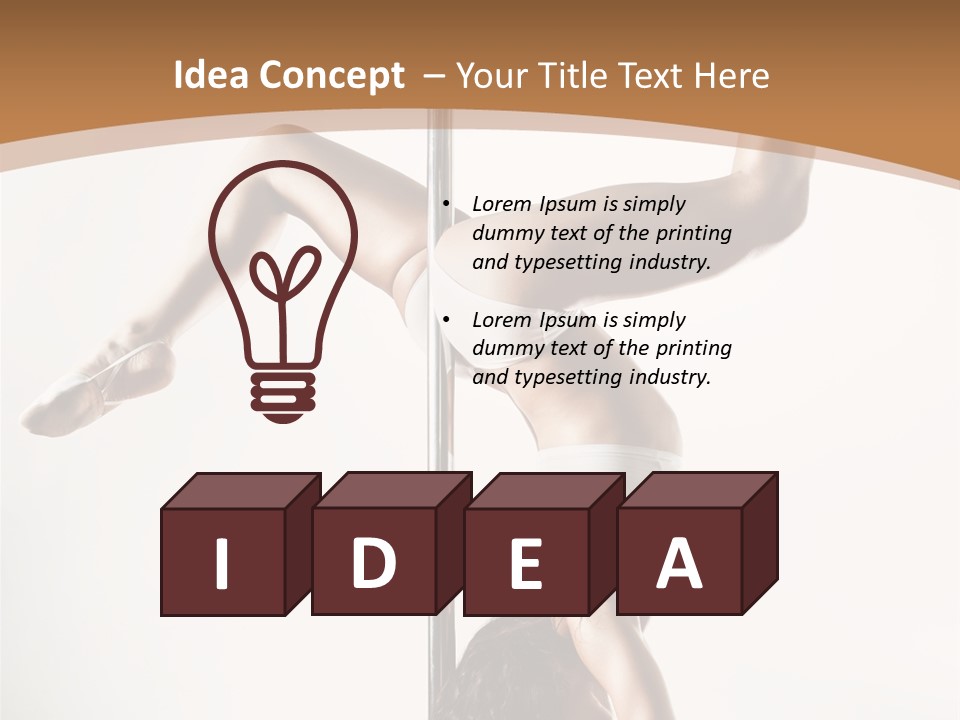 Pole Girl Babe PowerPoint Template