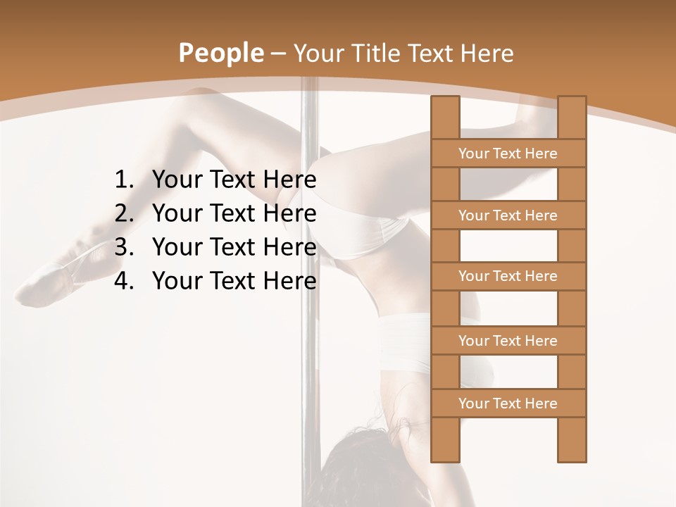 Pole Girl Babe PowerPoint Template