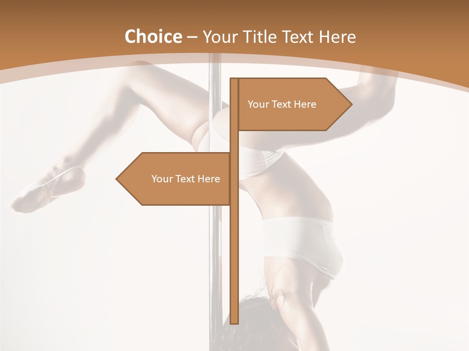 Pole Girl Babe PowerPoint Template