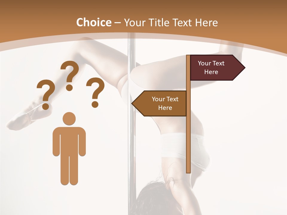 Pole Girl Babe PowerPoint Template
