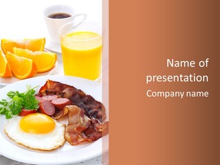 Breakfast Yellow Cooking PowerPoint Template