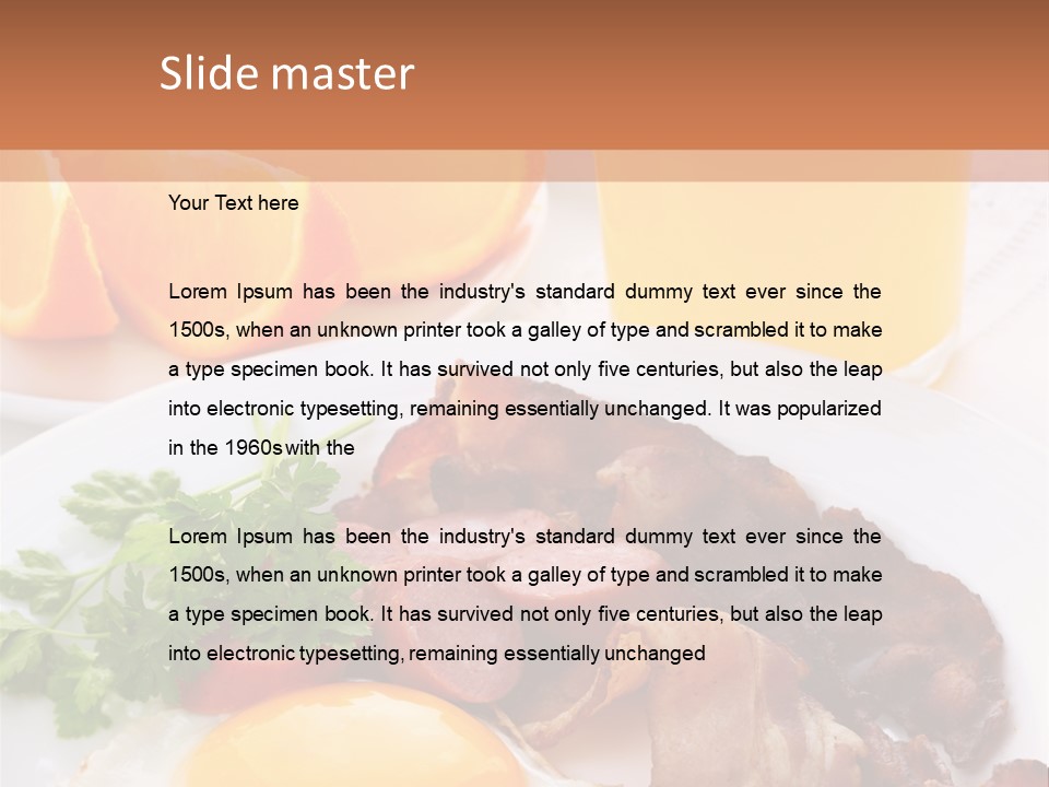 Breakfast Yellow Cooking PowerPoint Template