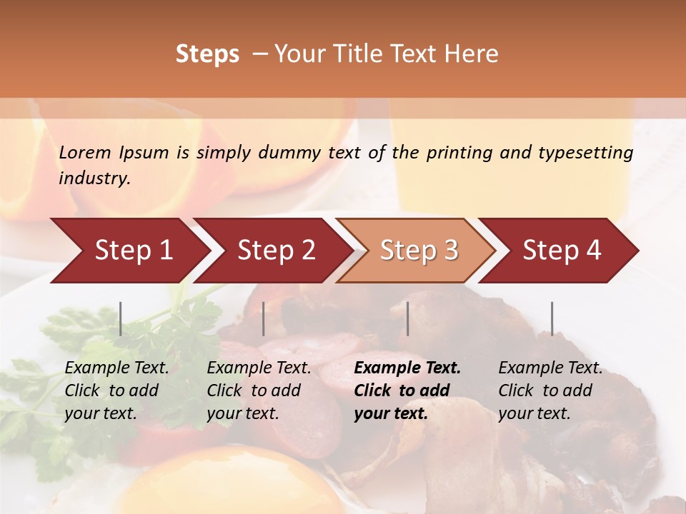 Breakfast Yellow Cooking PowerPoint Template