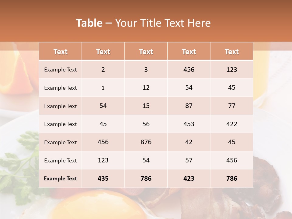 Breakfast Yellow Cooking PowerPoint Template