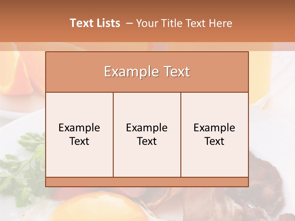 Breakfast Yellow Cooking PowerPoint Template