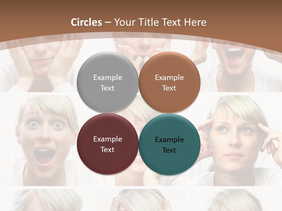 Rudeness Female Business PowerPoint Template