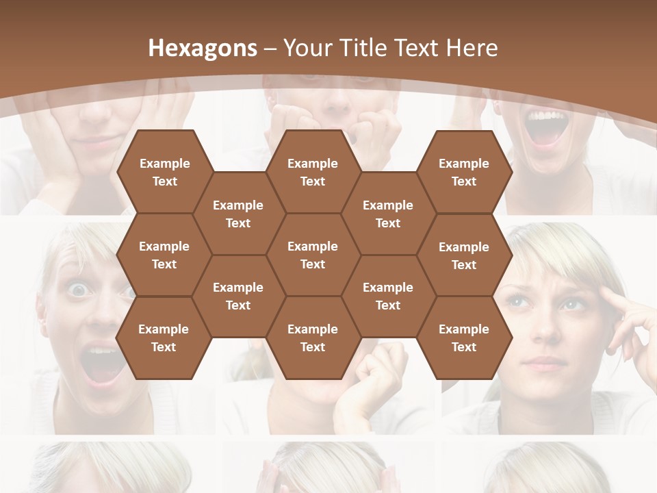 Rudeness Female Business PowerPoint Template