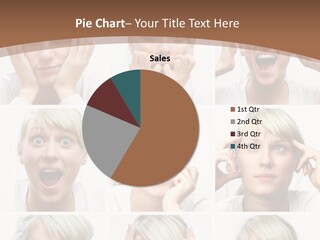 Rudeness Female Business PowerPoint Template