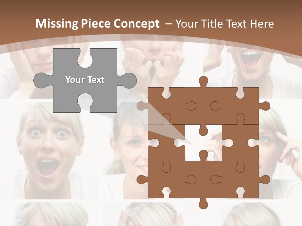 Rudeness Female Business PowerPoint Template